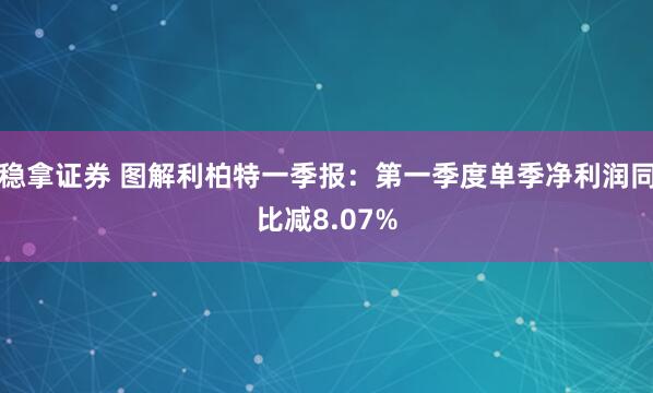 稳拿证券 图解利柏特一季报：第一季度单季净利润同比减8.07%